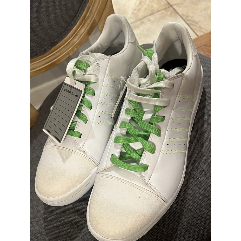 Adidas Street Sample Golf Shoes Sneakers Mens Sz 12.5 Shoes Green White RARE - Picture 6 of 14